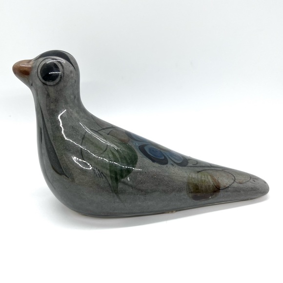 Vintage Mexican Folk Art Pottery Tonala Bird - Picture 13 of 13